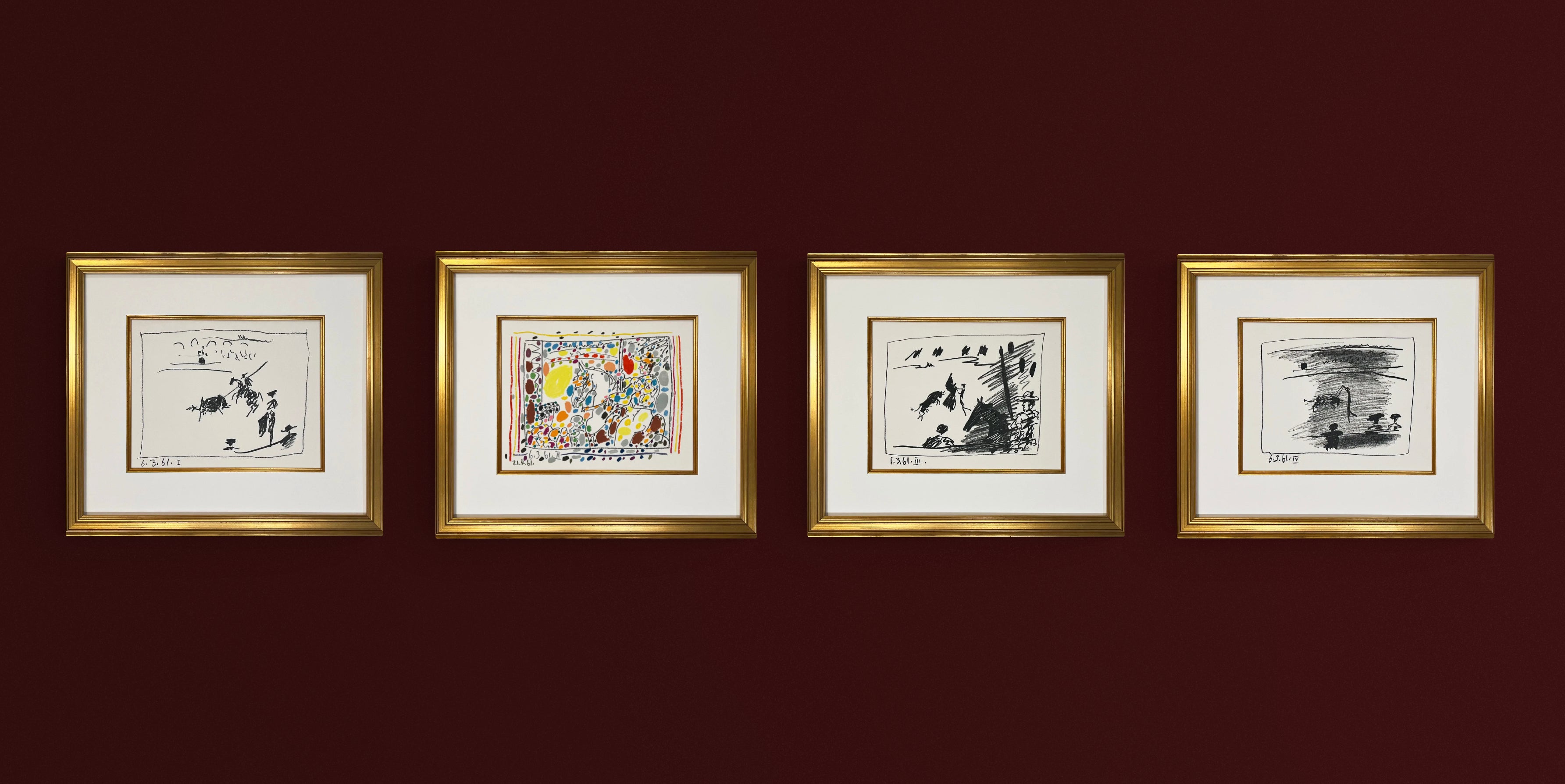 Pablo Picasso A Los Toros Avec Picasso (1961) – Georgetown Frame