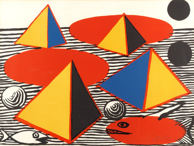 Alexander Calder Pyramids and Fish 1976