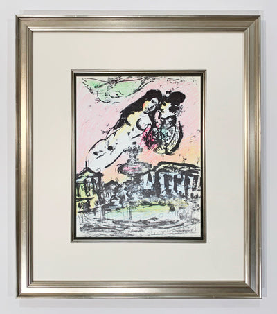 Marc Chagall The Lovers' Heaven (Cramer 56 Mourlot 393) 1963