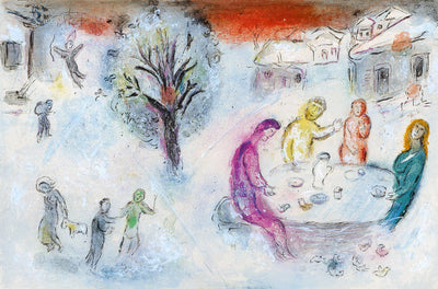 Marc Chagall The Meal at Dryas's House, from Daphnis and Chloe (Mourlot 334, Cramer 46) 1961