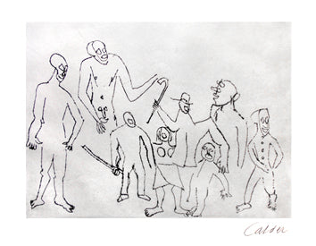Alexander Calder Figures with Canes 1974
