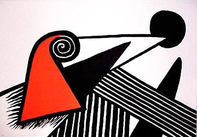 Alexander Calder Phrygien et Barre de Fer 1969