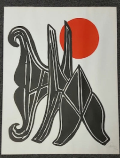Alexander Calder Young Woman and Her Suitors 1970