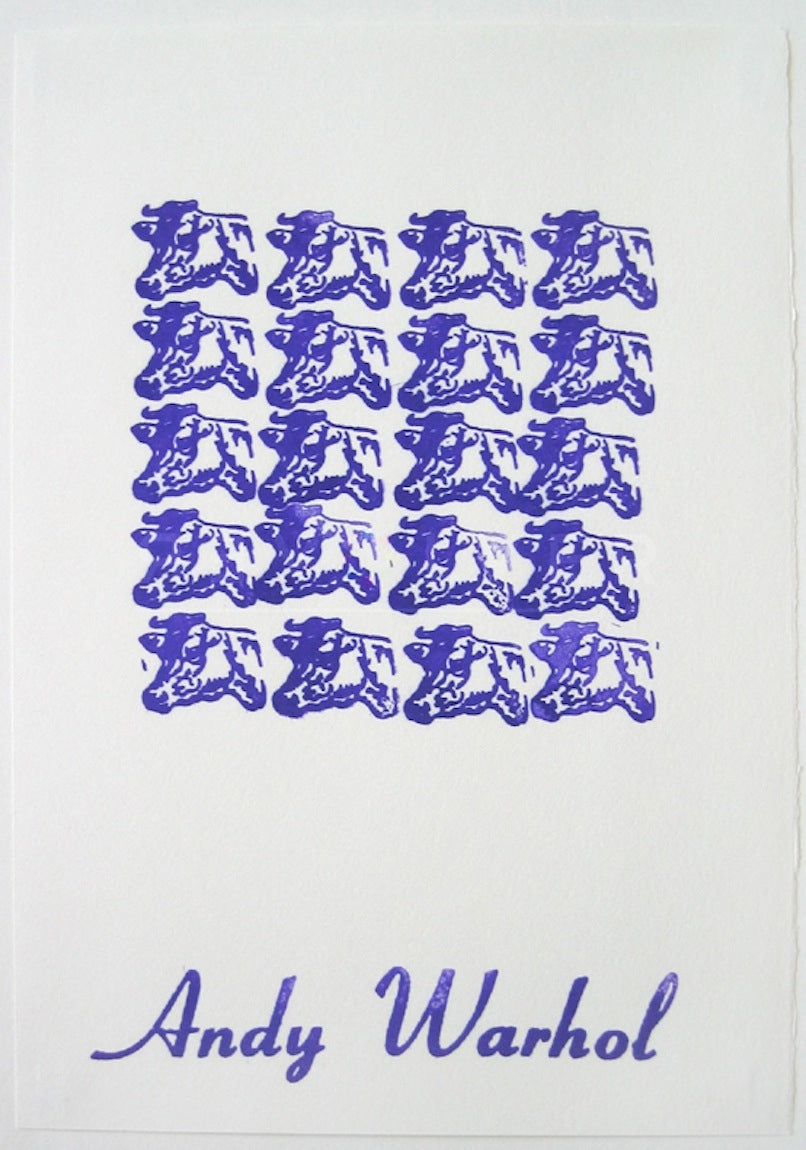 Andy Warhol Purple Cows (Feldman II.185) 1967