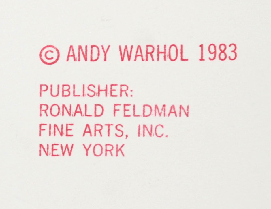 Andy Warhol Siberian Tiger (Feldman II.297) 1983
