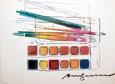 Andy Warhol Watercolor Paint Kit with Brushes (Feldman II.288) 1982