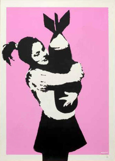 Banksy Bomb Hugger 2004