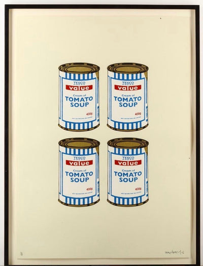 Banksy Soup Cans Quad (Cream Paper) 2006
