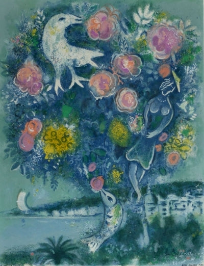 Charles Sorlier after Marc Chagall Bay of Angels with a Bouquet of Roses (CS 30) 1967