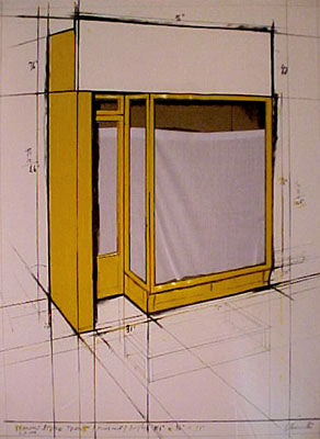 Christo Yellow Storefront 1980