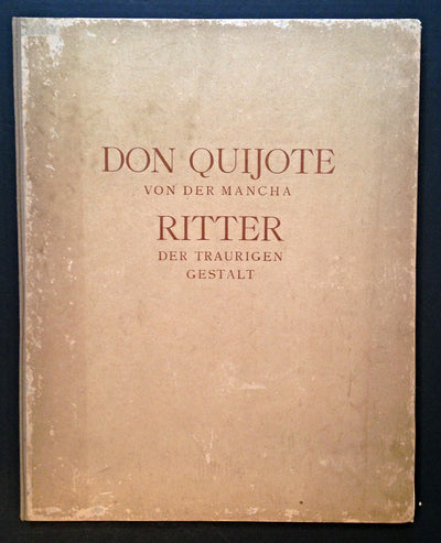 Don Quijote von der Mancha Portfolio Cover 1922