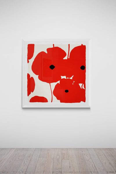 Donald Sultan Red Poppies 2018