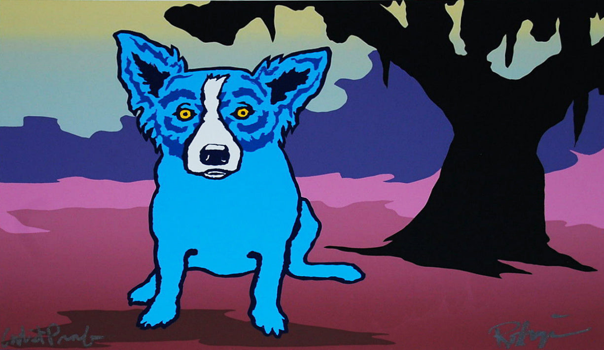 George Rodrigue Blue For You: Split-front (Homer p 77) 1993