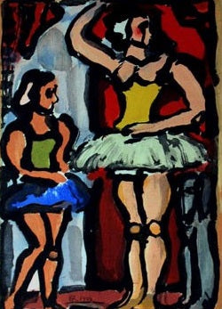 Georges Rouault Circus of the Flying Stars: The Ballerinas 1938