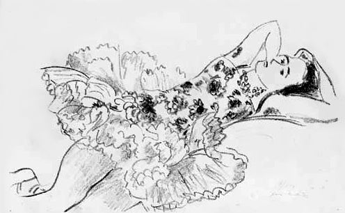 Henri Matisse Danseuse Couchee (Duthuit 487) 1927