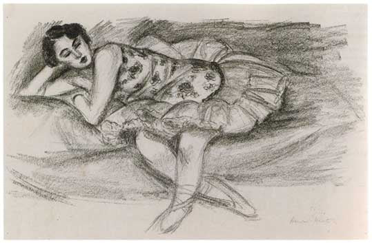 Henri Matisse Danseuse au Divan au Pliee en Deux (Duthuit 489) 1927