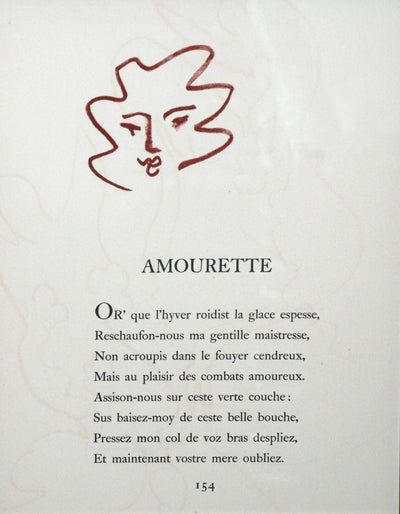 Henri Matisse Florilege des Amours, Plate LIX (Duthuit 25) 1948