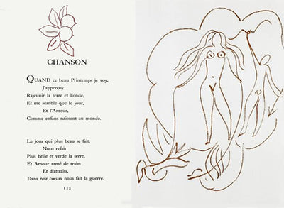 Henri Matisse Florilege des Amours, Plate XL (Duthuit 25) 1948