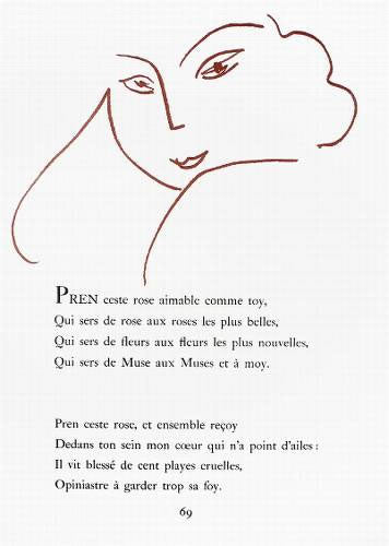 Henri Matisse Florilege des Amours, Plate XXV (Duthuit 25) 1948