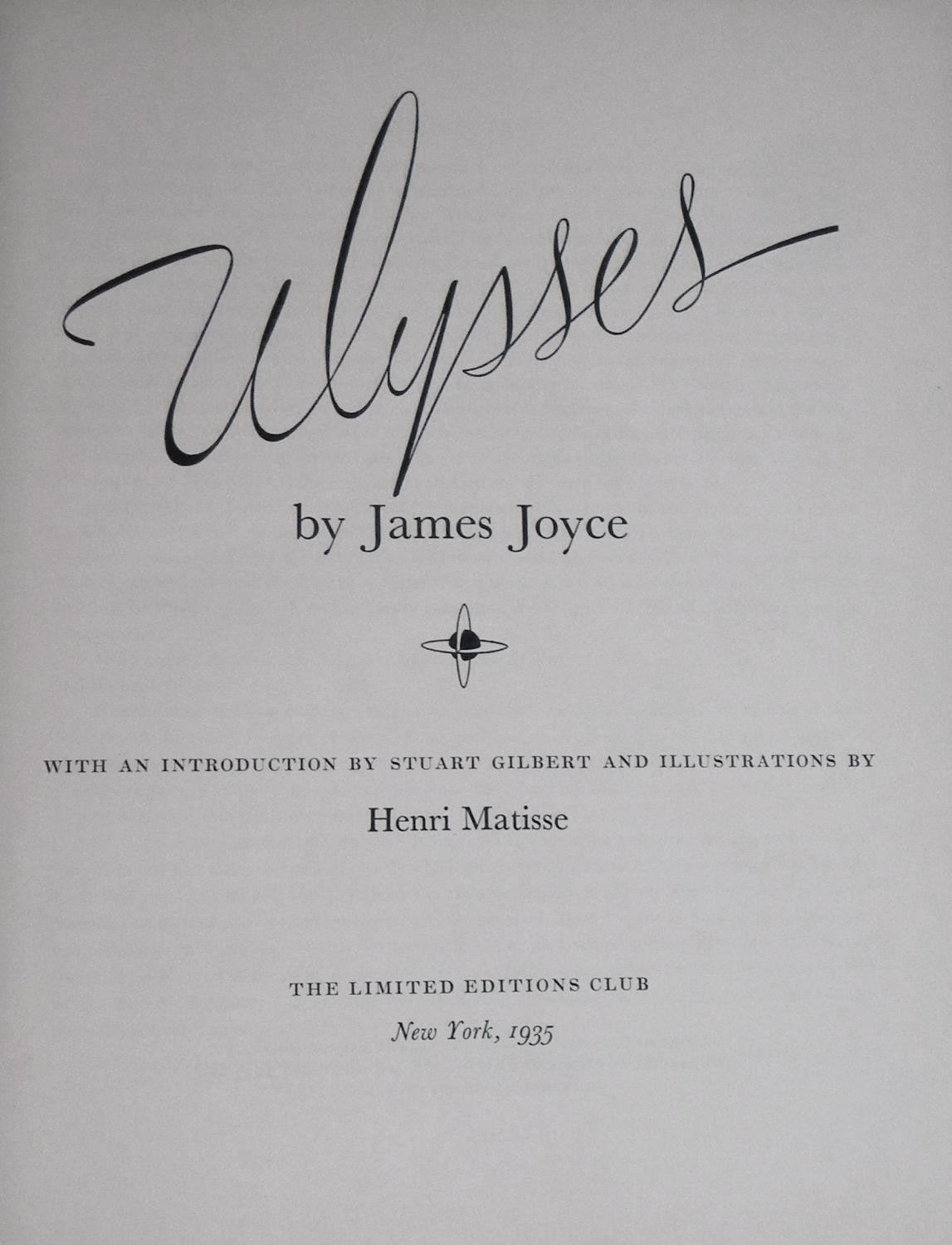 Henri Matisse Ulysses Title Page And Introduction (Duthuit 6) 1935