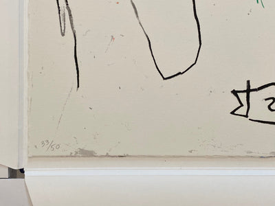 Jean-Michel Basquiat Dog Leg Study 2019