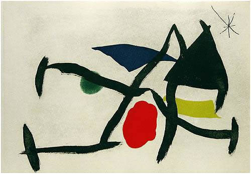 Joan Miro Cantic del Sol, Plate 3 (Dupin 840) 1975