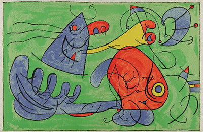 Joan Miro Le Sommeil du Père Ubu (The Slumber of Ubu's Father) (Mourlot 495, Cramer No. 107) 1966