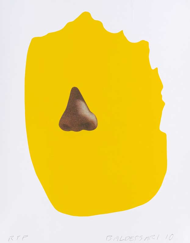John Baldessari Nose/ Silhouette:Yellow 2010