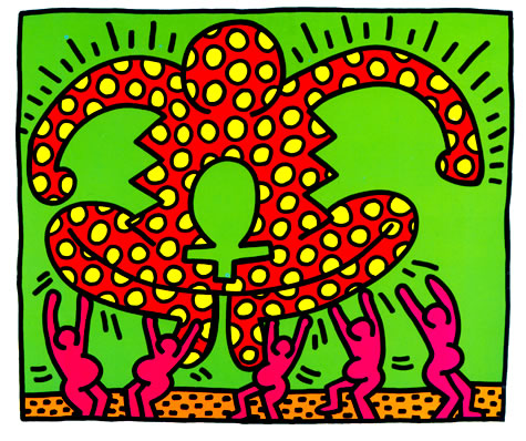 Keith Haring Fertility Plate 5 1983