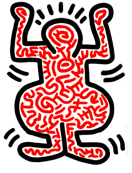 Keith Haring Ludo Plate 1 1983