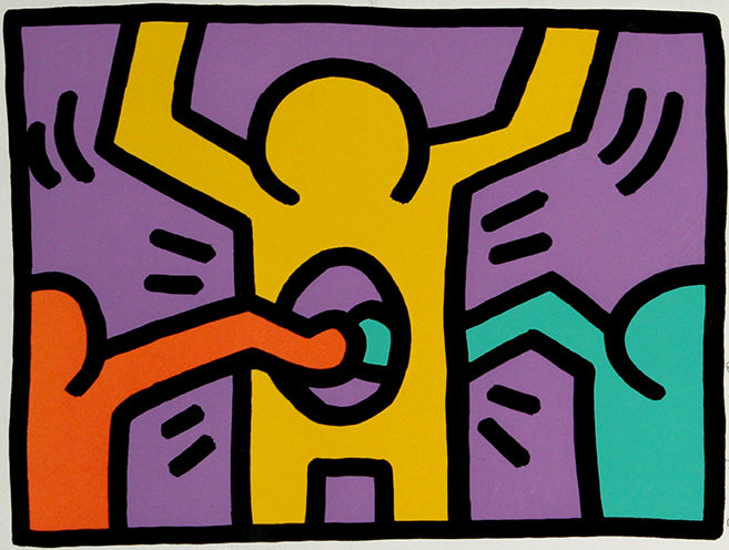 Keith Haring Pop Shop I Plate 1 (Littmann pp. 82-83) 1987