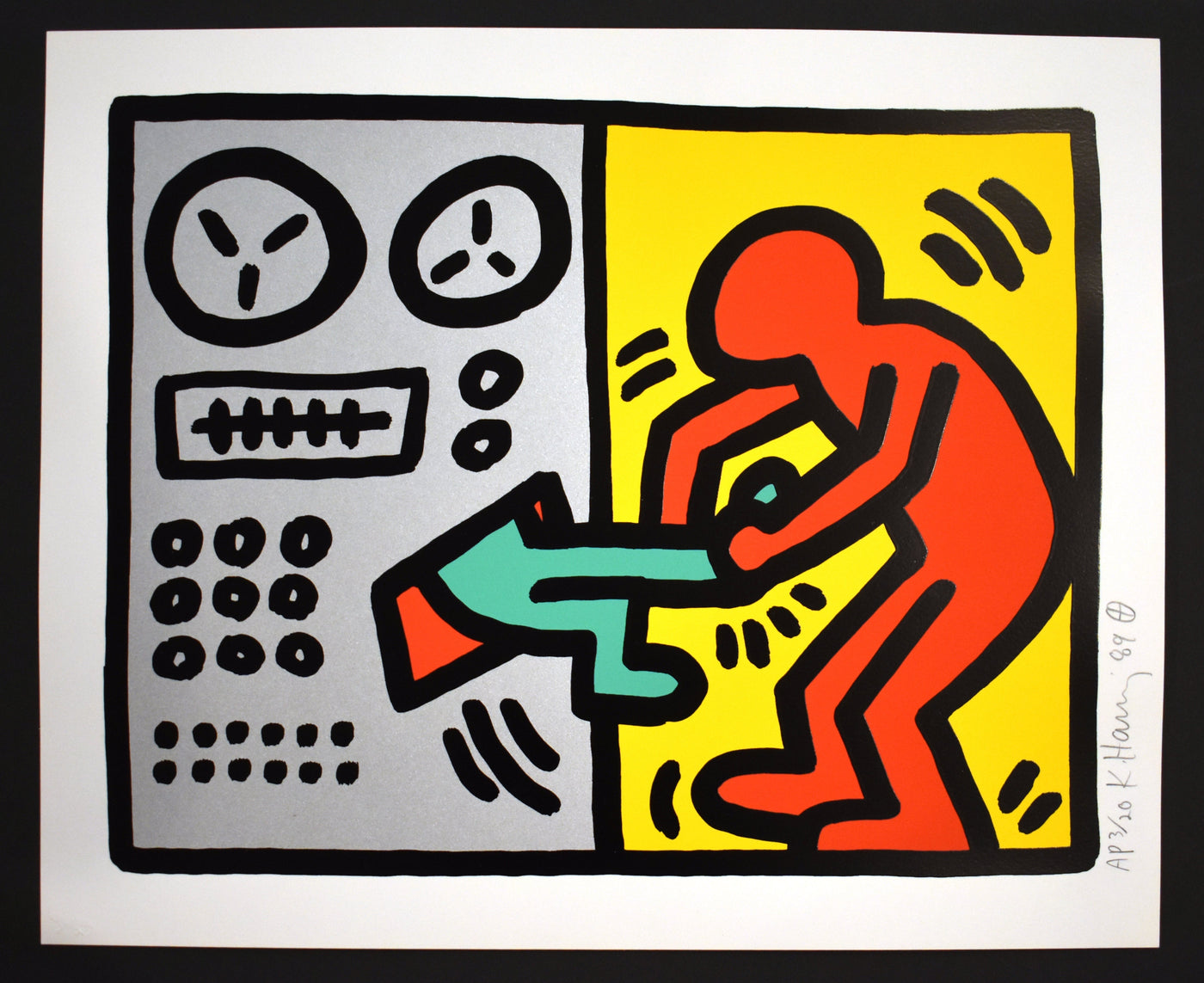 Keith Haring Pop Shop III (Littmann Page 144-145) 1989