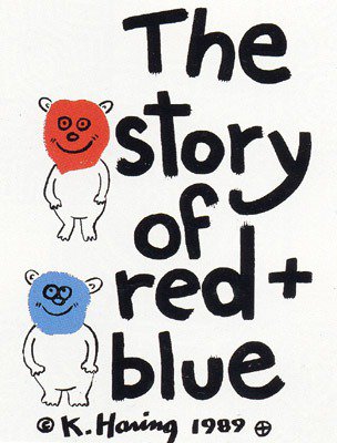 Keith Haring The Story of Red and Blue 1989