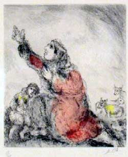 Marc Chagall Anna Invokes God (Cramer 30) 1958