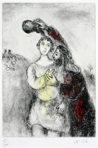 Marc Chagall Anointing of Saul (Cramer 30) 1958