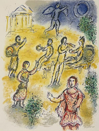 Marc Chagall Banquet at the Palace of Menelaus (Cramer 96) 1975