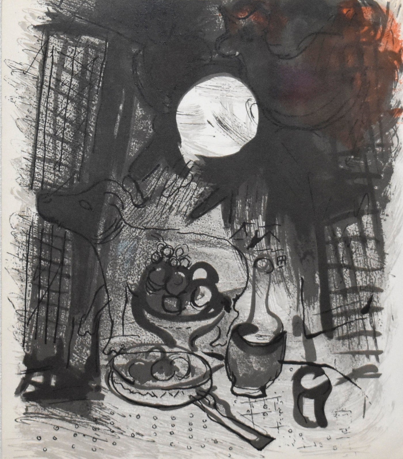 Marc Chagall Brown Still Life (Cramer 34) 1957