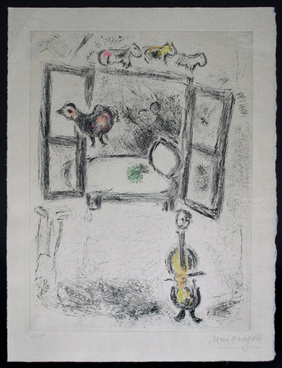 Marc Chagall Celui Qui Dit les Choses Sans Rien Dire (Cramer No. 99) 1975