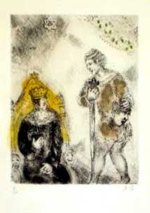 Marc Chagall David Before Saul (Cramer 30) 1958