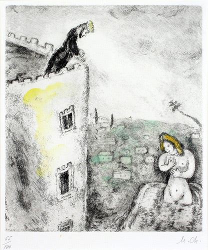 Marc Chagall David and Bathsheba (Cramer 30) 1958