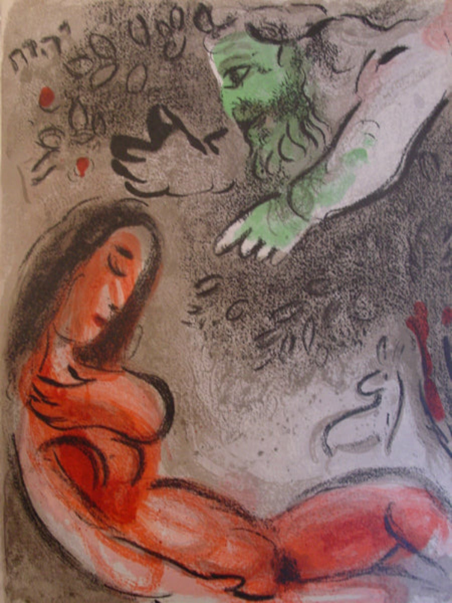 Marc Chagall Eve Incurs God's Displeasure (Cramer 42) 1960