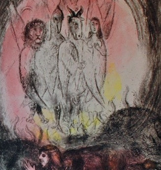 Marc Chagall Ezekiel's Vision (Cramer 30) 1958