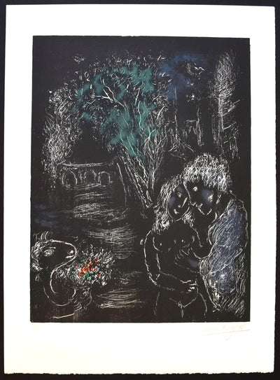 Marc Chagall Green Tree with Lovers (Mourlot 959)