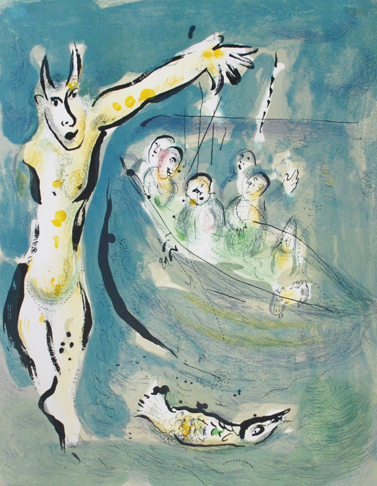 Marc Chagall In the Land of the Gods: Aeschylus (Mourlot 535) 1967