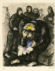 Marc Chagall Jacob Weeping for Joseph (Cramer 30) 1958
