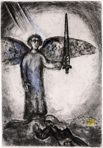 Marc Chagall Joshua Before the Angel With the Sword (Cramer 30) 1958