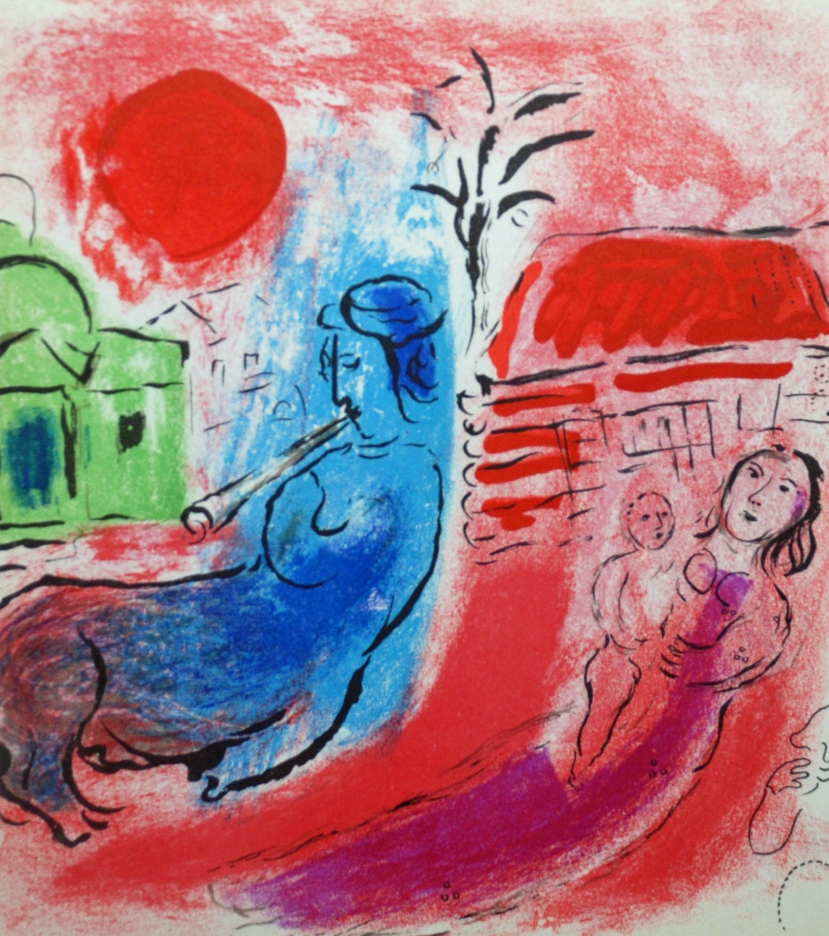 Marc Chagall Maternity With Centaur Cramer 34 1957 Georgetown Frame