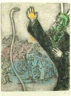 Marc Chagall Moses and the Serpent (Cramer 30) 1958