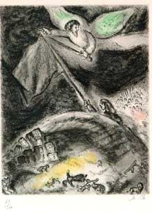 Marc Chagall Oracle Over Babylon (Cramer 30) 1958