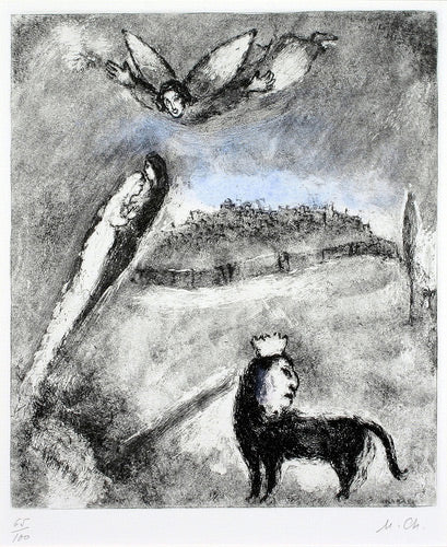 Marc Chagall Salvation for Jerusalem (Cramer 30) 1958